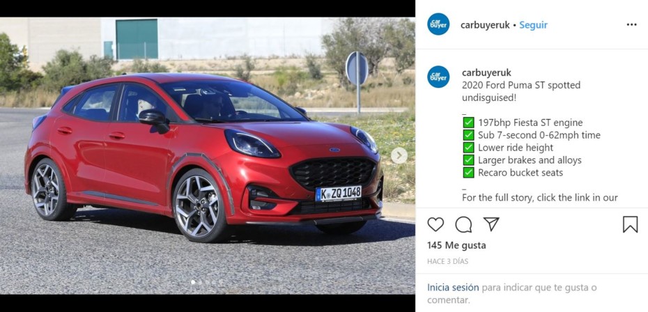 ¡Filtrado! El Ford Puma ST más picante tendrá 200 CV y ya se ha dejado ver al descubierto