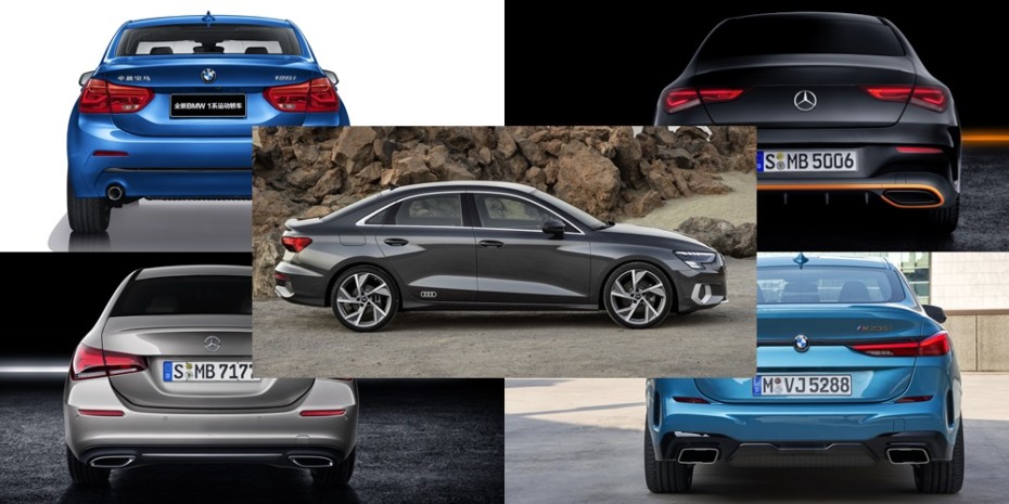 Comparativa visual Audi A3 Sedán 2020 frente a sus rivales: ¿Tú con cuál te quedas?