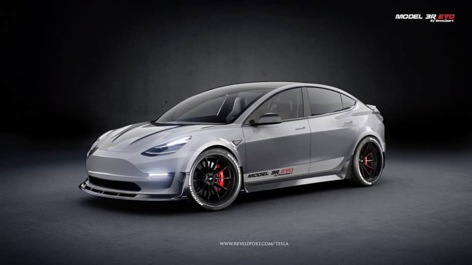 Este Tesla Model 3 ha ensanchado, pero sigue una dieta rica en fibra de carbono y kevlar