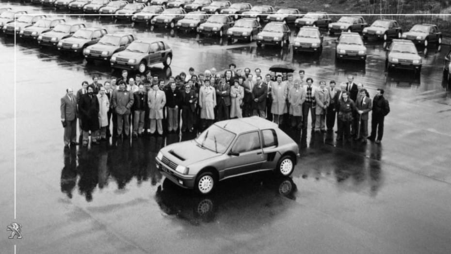 Foto histórica: 36 años han pasado desde la producción del Peugeot 205 Turbo T16