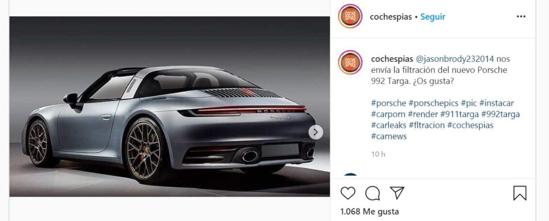 ¡Filtrado! Échale un vistazo a las fotos del Porsche 911 Targa 2020 horas antes de su debut