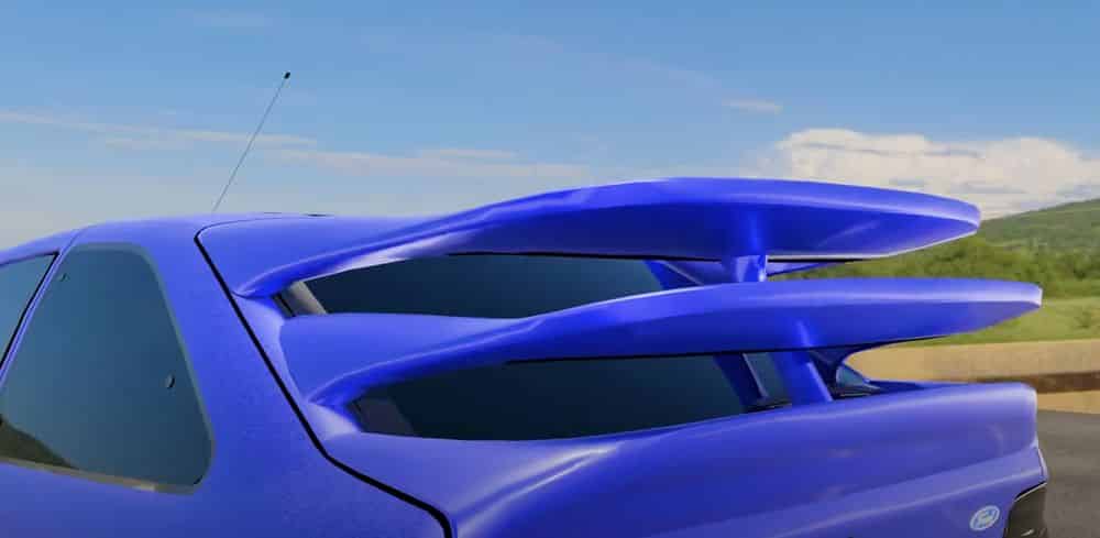 La historia del alerón del Ford Scort RS Cosworth