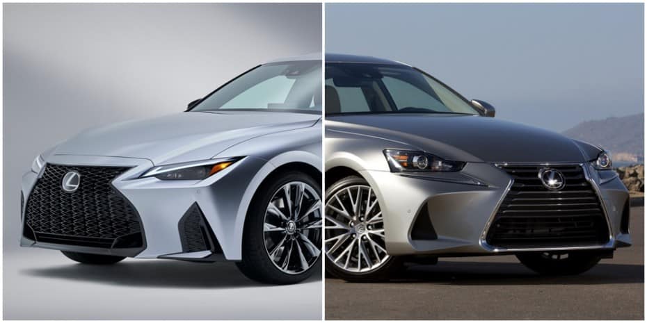 Comparación visual Lexus IS 2020: ¿Qué te parecen los cambios introducidos en el sedán?