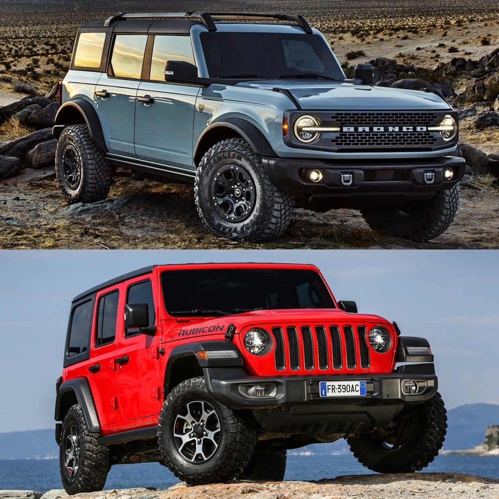 Comparación Visual ¿eres Más De Ford Bronco O De Jeep Wrangler