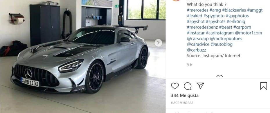 ¡Filtrado! Mercedes-AMG GT R Black Series 2021: Se habla de una potencia en torno a los 720 CV