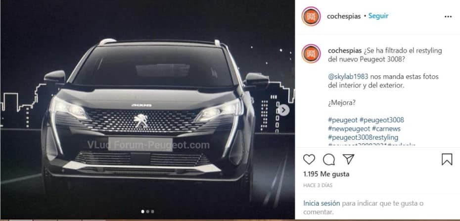 ¡Filtrado! Así será el Peugeot 3008 2021: ¿Qué os parece?