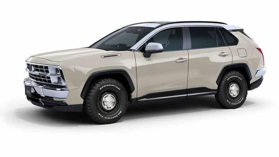 Se llama Mitsuoka Buddy pero en realidad es un Toyota RAV4 con aspecto retro