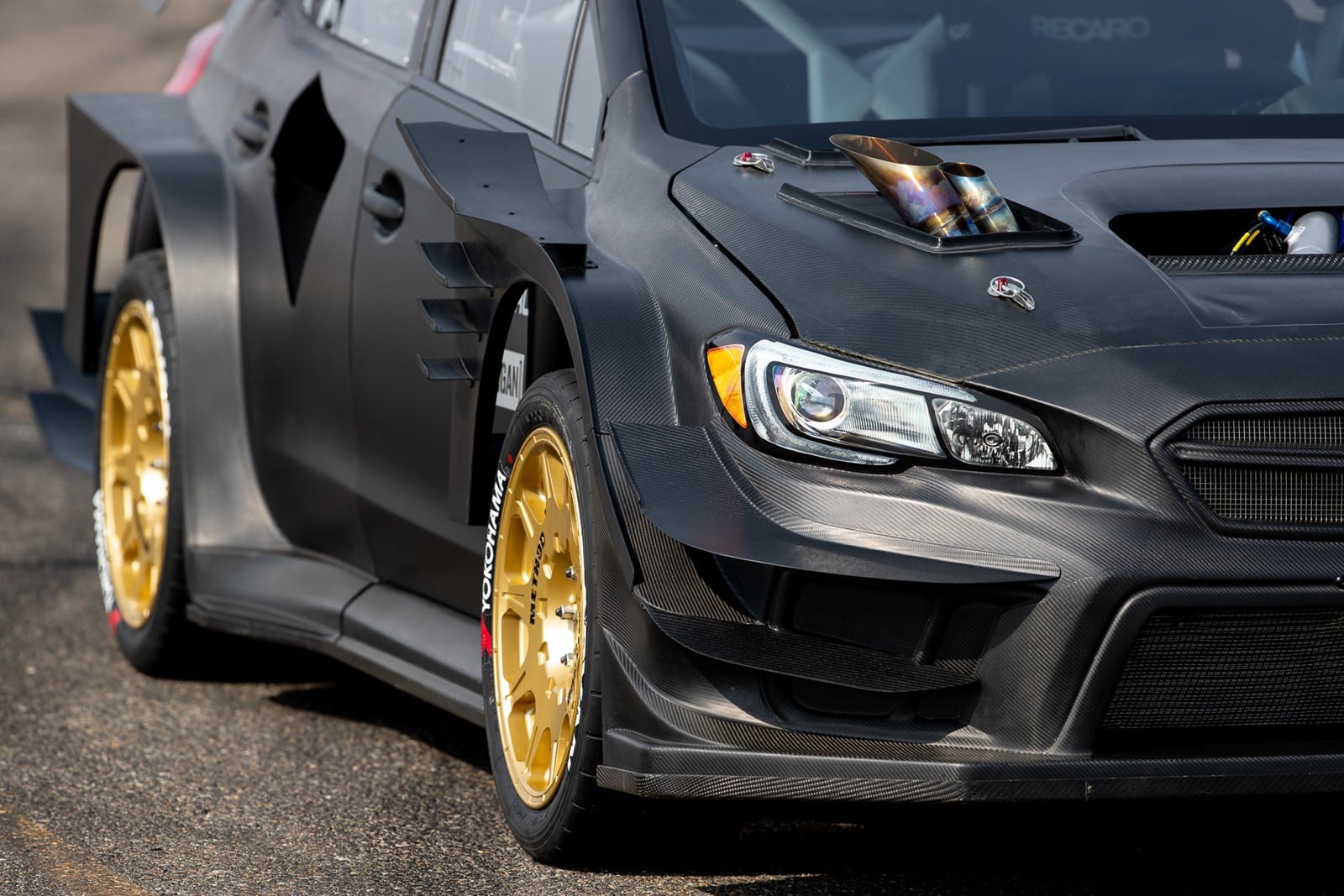 This is how wild the Subaru WRX STI is in action with 874 hp from the Gymkhana 11