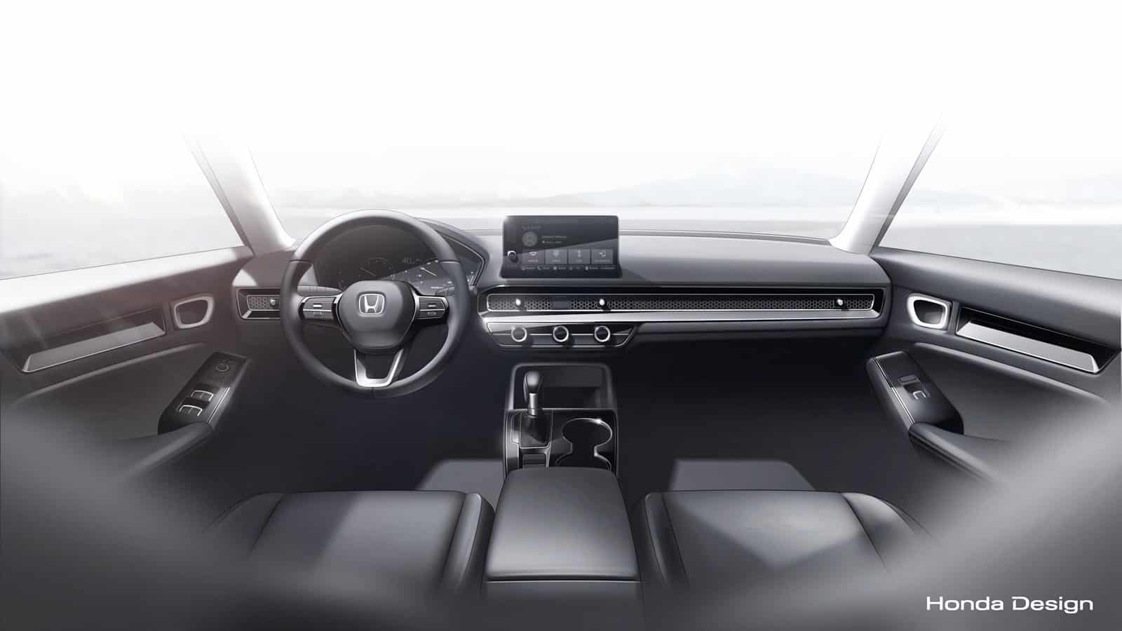 Interior Honda Civic hatchback 2022