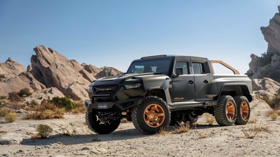 Rezvani Hercules 6 × 6: Una bestia V8 de hasta 1.318 CV desde 191.000 euros al cambio