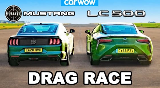 [Vídeo] Lexus LC 500 vs. Ford Mustang Bullitt: Can Japanese Engineering With American Fury?