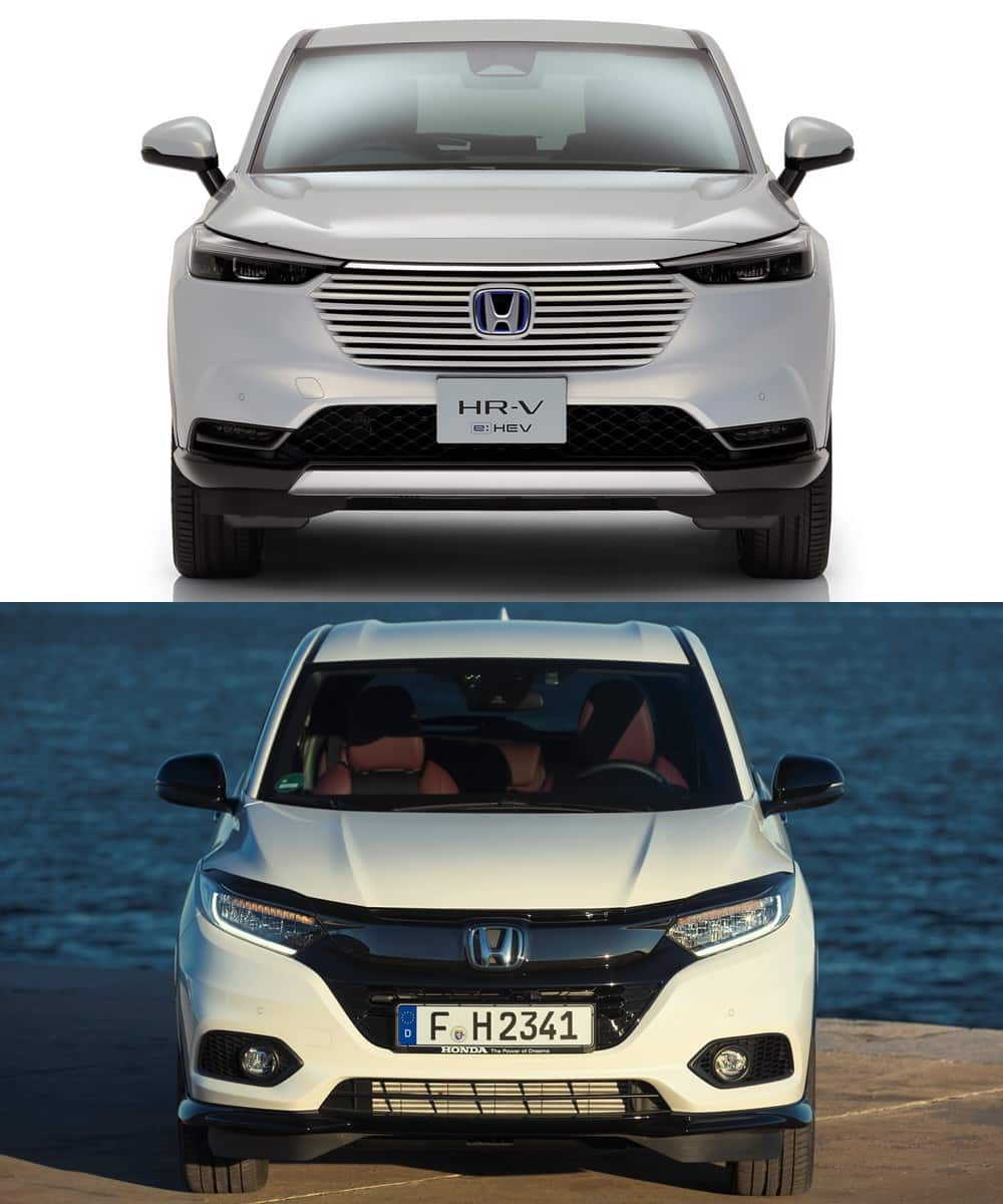 Visual comparison Honda HR-V 2021