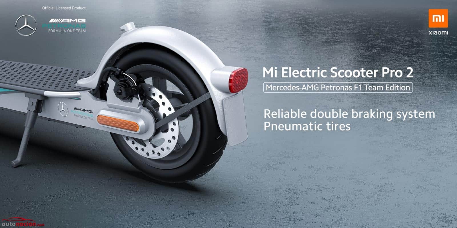 Ya a la venta el Xiaomi Mi Electric Scooter Pro 2 Mercedes-AMG Petronas F1  Team Edition