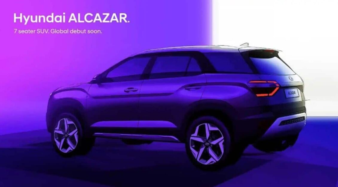 Primera imagen oficial del Hyundai Alcazar: un SUV con tres filas de asientos para mercados emergentes