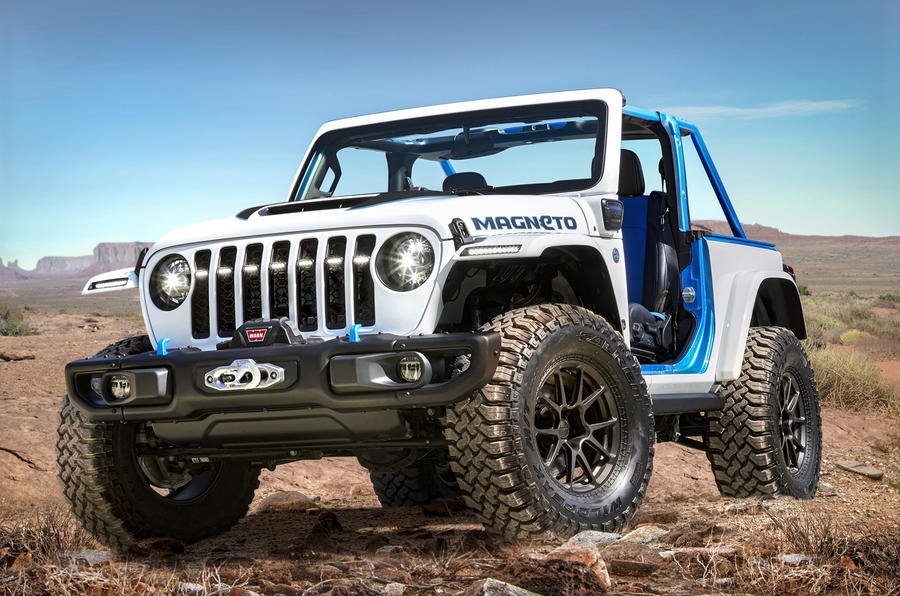 Jeep Wrangler Magneto concept: formato eléctrico y un cambio manual de 6 velocidades con embrague