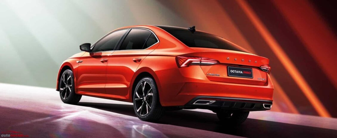 Škoda OCTAVIA PRO: una versión para China con el look RS y casi tan grande como un Superb