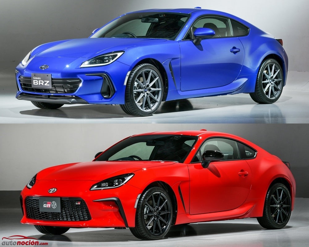 Comparación visual Subaru BRZ vs. Toyota GR 86 los gemelos golpean dos