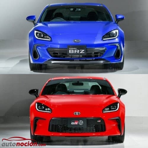 Comparación visual Subaru BRZ vs. Toyota GR 86: los gemelos golpean dos ...