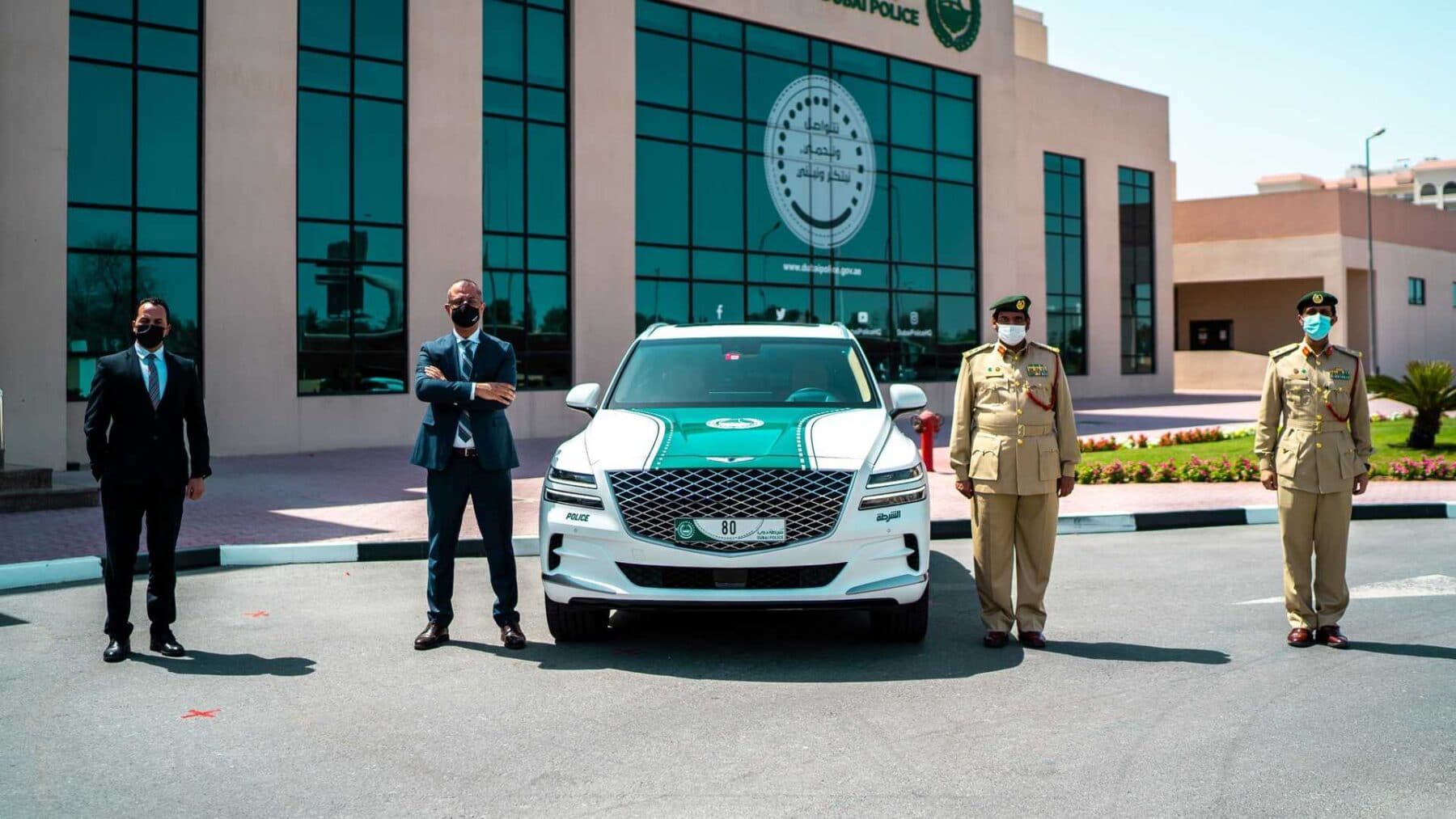 El Genesis GV80 es el nuevo coche patrulla de Dubái