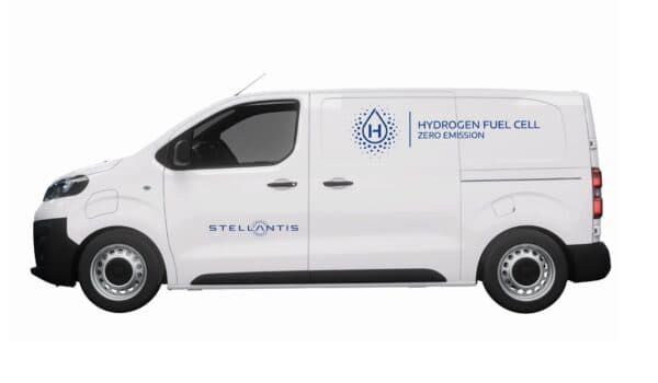 Lateral Opel Vivaro-e de pila de combustible