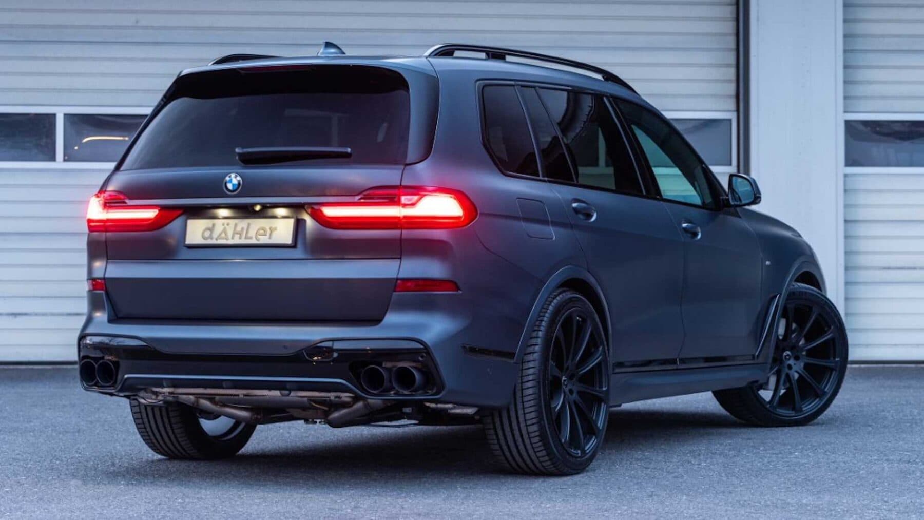 El BMW X7 Dark Shadow Edition de Dähler recibe pocos cambios estéticos