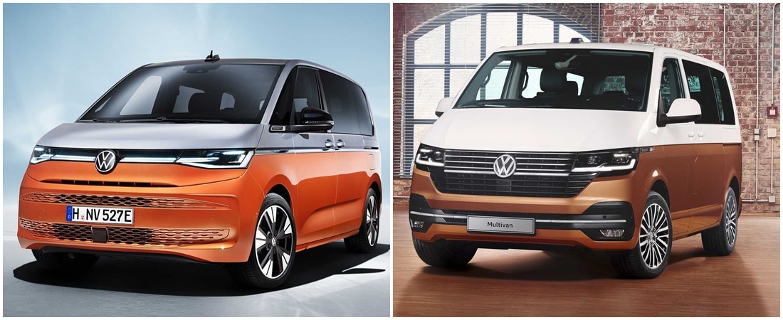 Comparación visual Volkswagen Multivan 2021: ¿Te parece un cambio a mejor?