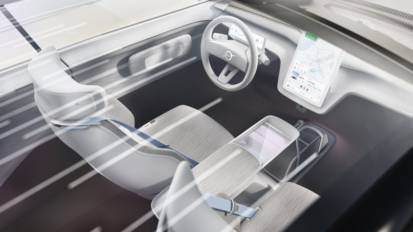 En el Volvo Concept Recharge se han optimizado la aerodinámica y el espacio interior