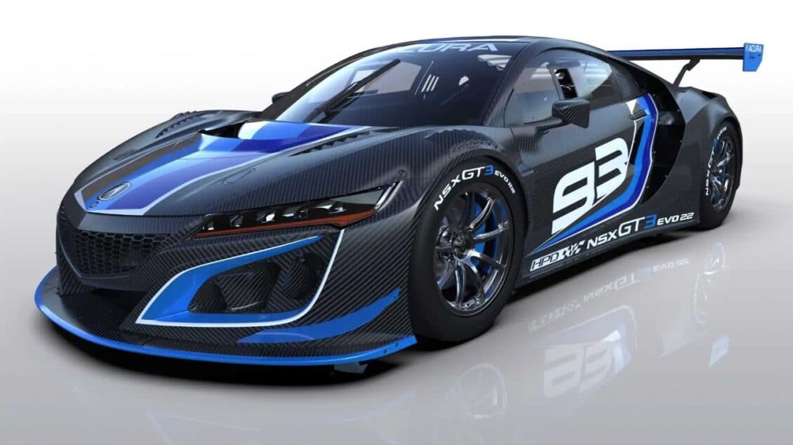 Así es el Acura NSX GT3 Evo22: el deportivo híbrido más racing se actualiza