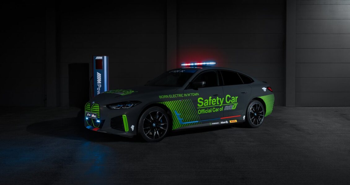 BMW i4 M50 Safety Car: el primer coche de seguridad eléctrico de BMW M en MotoGP