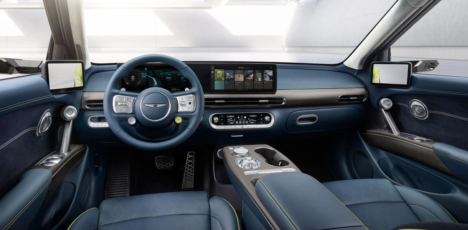 El Genesis GV60 tiene un interior tecnológico y espacioso