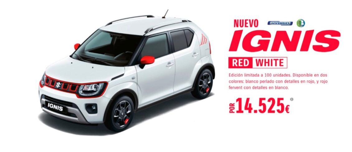 Nuevo Suzuki Ignis «Red&White» con mayor dotación a un menor precio