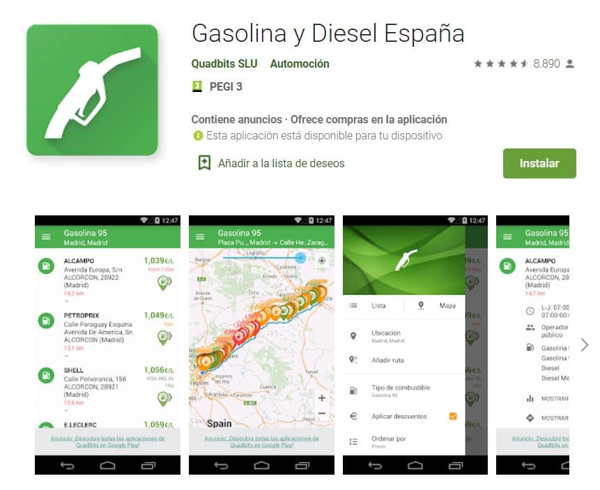 gasolinera más cercana