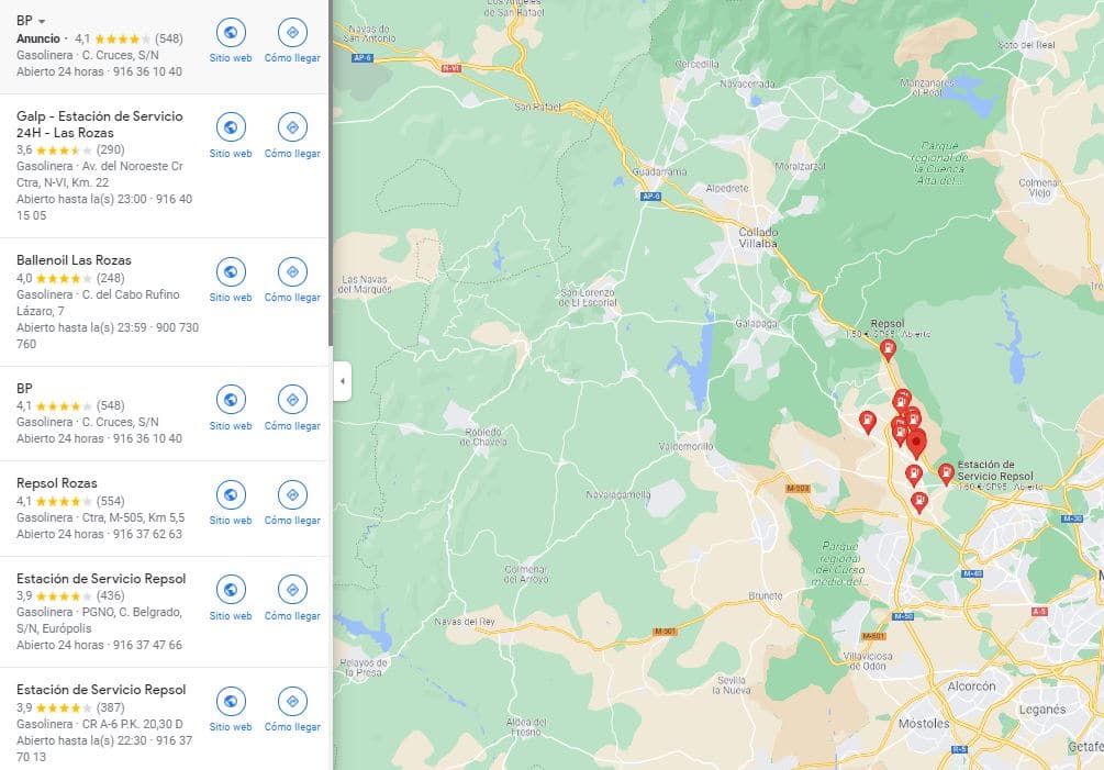 gasolinera más barata cerca