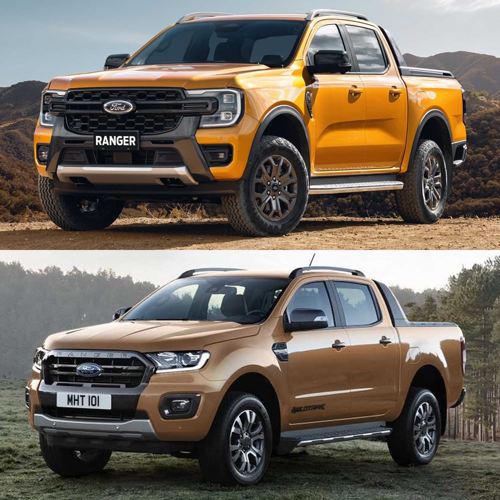 Visual comparison Ford Ranger 2022: a cool evolution