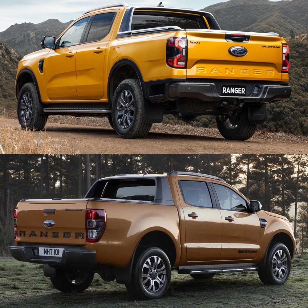 Visual comparison Ford Ranger 2022: a cool evolution