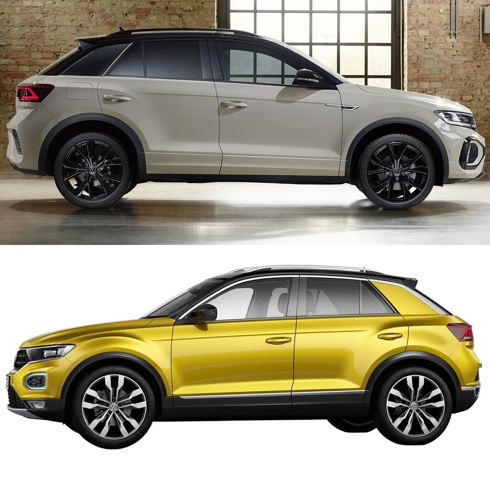 Visual comparison Volkswagen T-Roc 2022: judge for yourself