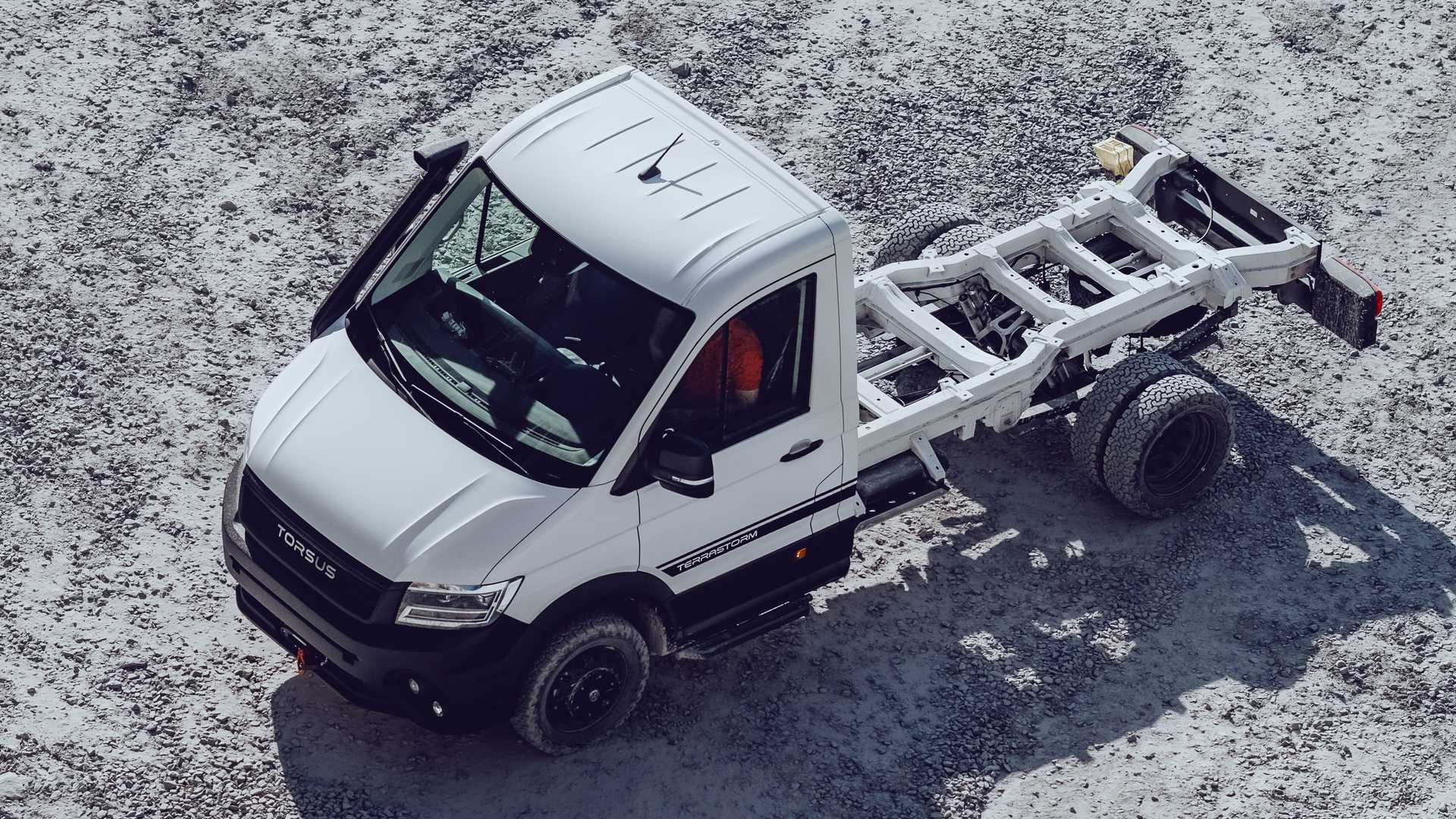 The Torsus Terrastorm Chassis Cab is based on the Volkswagen Crafter