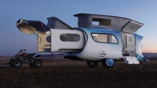 Whale Trailer Cabin: la caravana con diseño de ballena y espacio a raudales