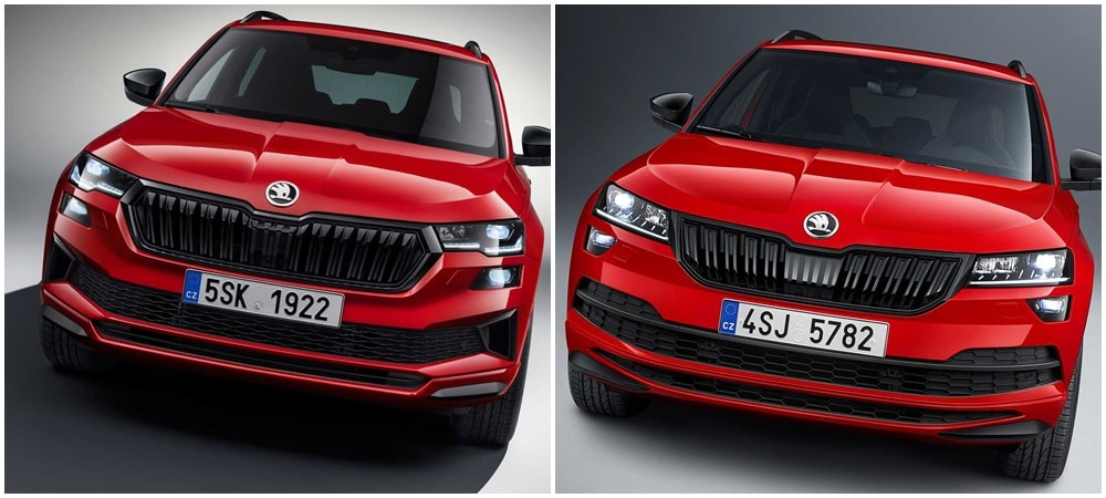 Comparación visual Škoda Karoq 2022: en tu opinión, ¿qué tal le han sentado los cambios?