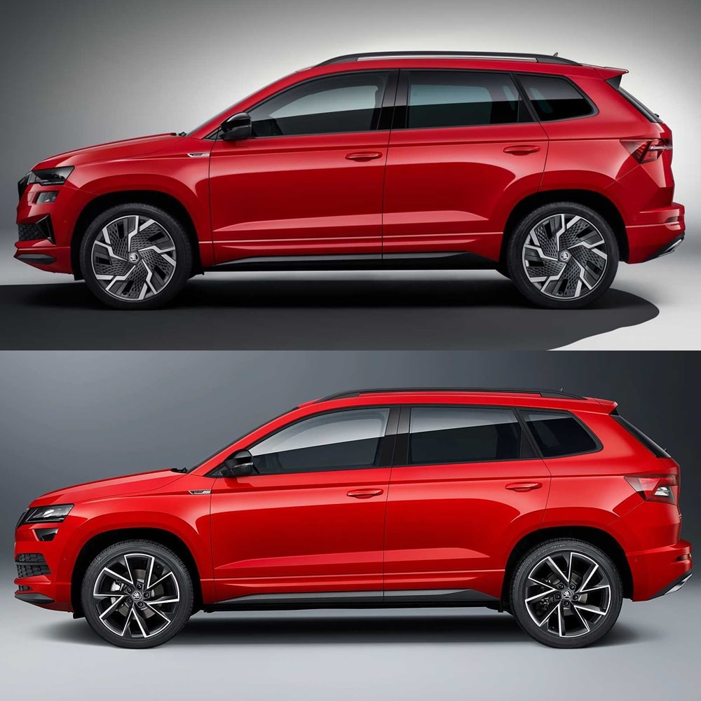 Visual comparison Škoda Karoq 2022: Do you like the changes?