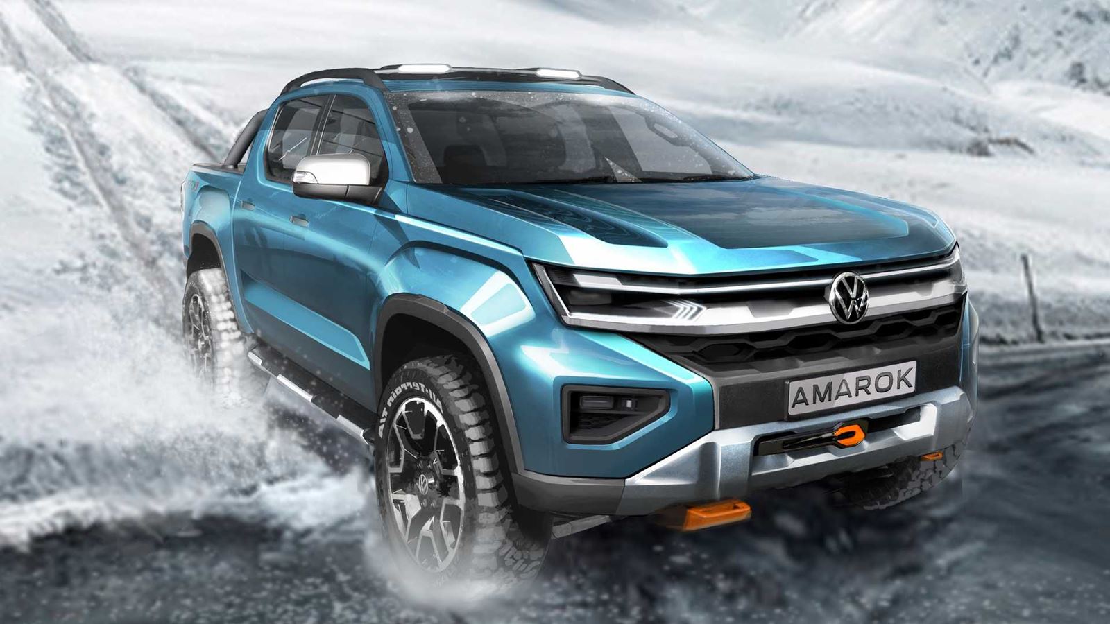 The Volkswagen Amarok 2022 continues to be uncovered: new teaser