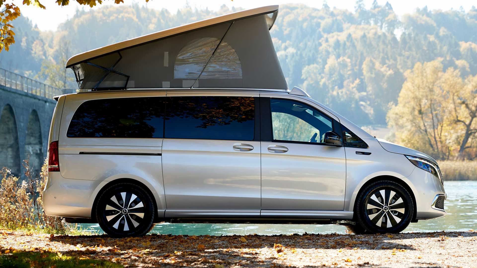 This is the Mercedes-Benz EQV camper: complete and versatile