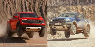 Comparación visual Ford Ranger Raptor 2023: ¿Qué te parecen los cambios a la bestia?