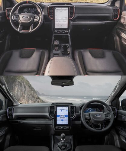 Wildtrack Ranger Vs Raptor Ford Ranger Raptor vs. Ranger Wildtrack: cambios visuales
