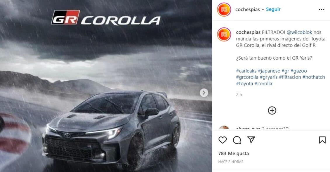 ¡Filtrado!: Así luce el nuevo Toyota GR Corolla antes de su debut oficial