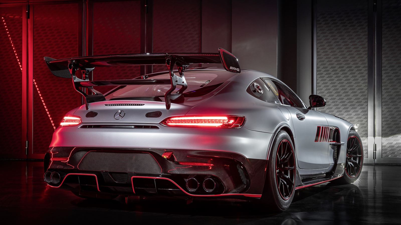 This is the Mercedes-AMG GT Track Series, a German beast