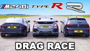[Vídeo] BMW M240i vs. Golf R vs. Civic Type R: ¿Puede el 'japo' con los alemanes?