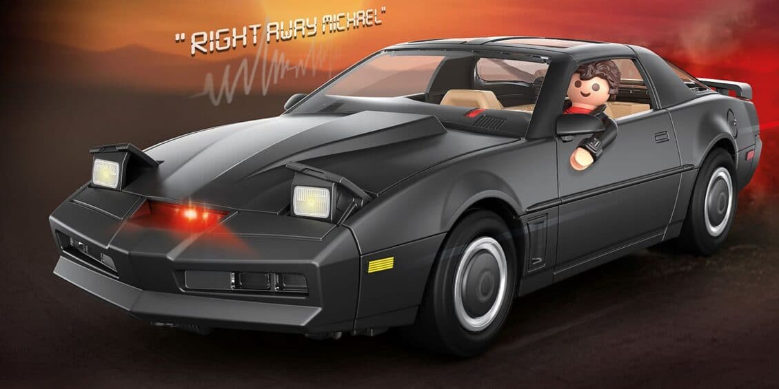 Playmobil lanza su nuevo «juguete» para nostálgicos de los 80: ¡llega K.I.T.T., el coche fantástico!