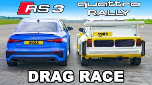 [Vídeo] Audi RS 3 vs. Sport Quattro S1: ¿Puede el compacto con el padre de la tracción quattro?