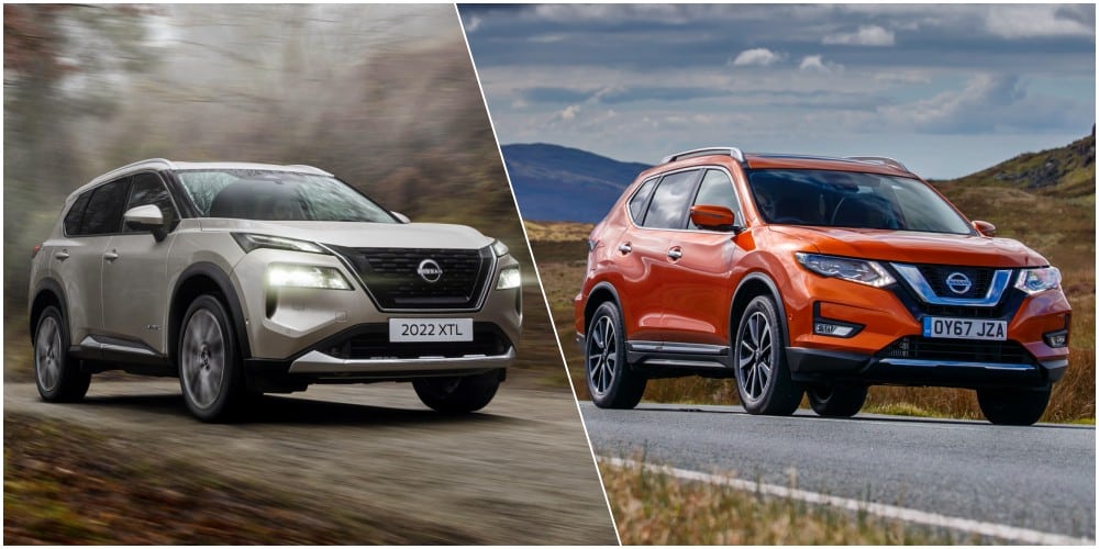 Comparación visual Nissan X-Trail 2023: tremenda y convincente evolución